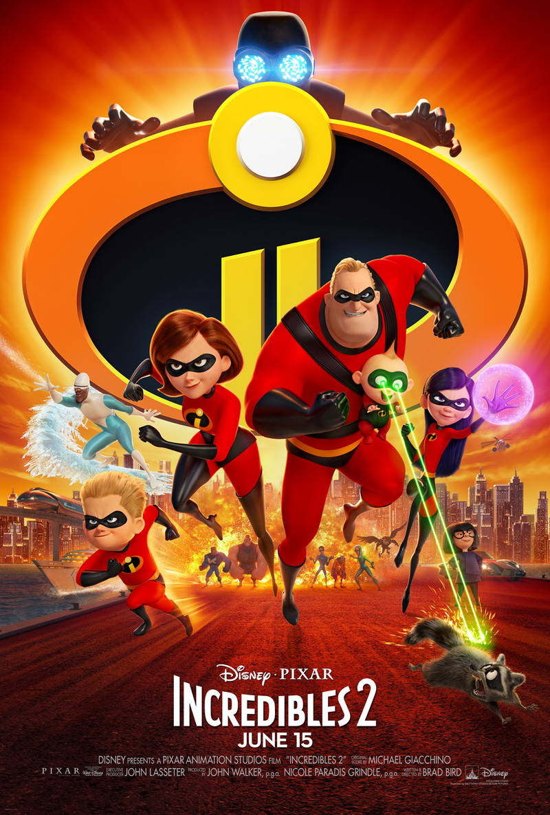 The poster for Incredibles 2.